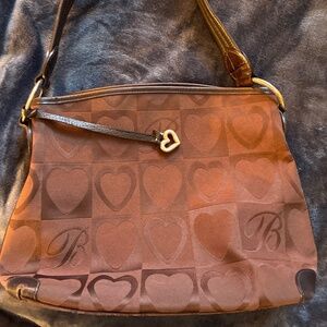 Brown Brighton purse silver hardware good condition
